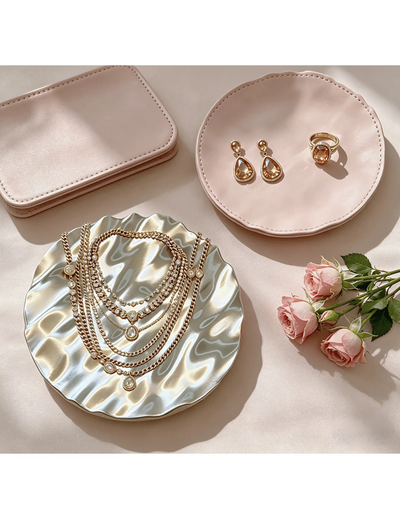 Ripple Ripple Jewelry Tray | Jewelry Storage Tray Photo Showcase Piece Artifact Easy Integration into Home Decoration Ornaments