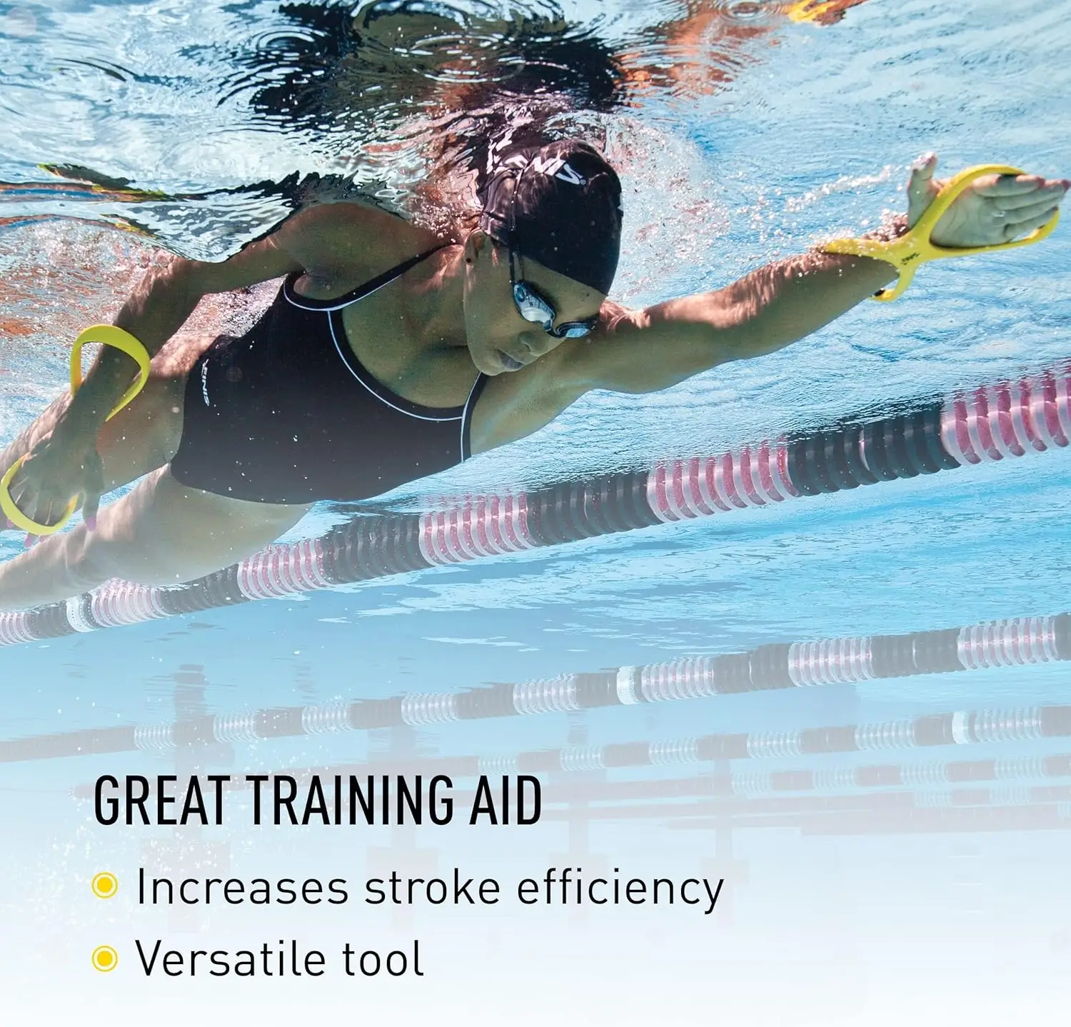 8 شكل مدرب السباحة الساعد هدفين ارتداء مقاومة السباحة المعونة أداة السباحة الساعد ارتكاز للسباحة الخلفية ضربة الثدي #4