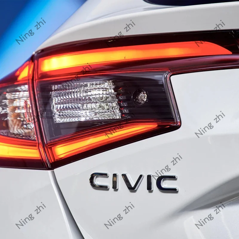 1PC 3D ABS CIVIC Car Letter Logo Sticker Tail Bumper Badge Auto Rear Trunk Emblem Accessories BT view 6