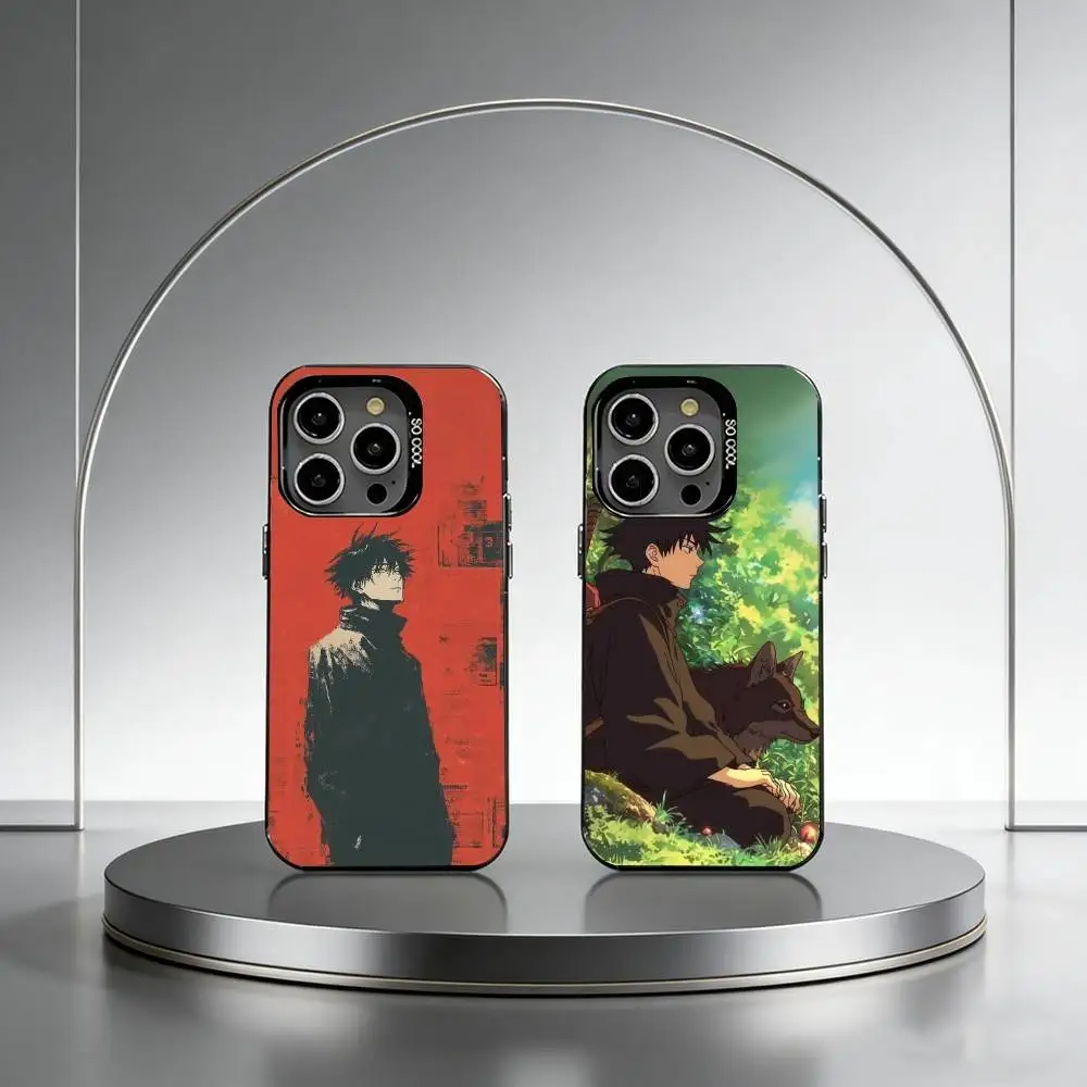 

M-Megumi F-Fushiguro Phone Case For iPhone 17,16,15,14,13,12,11 Plus,Pro Max,XS,Colorful Silver Phone case Funda Cover