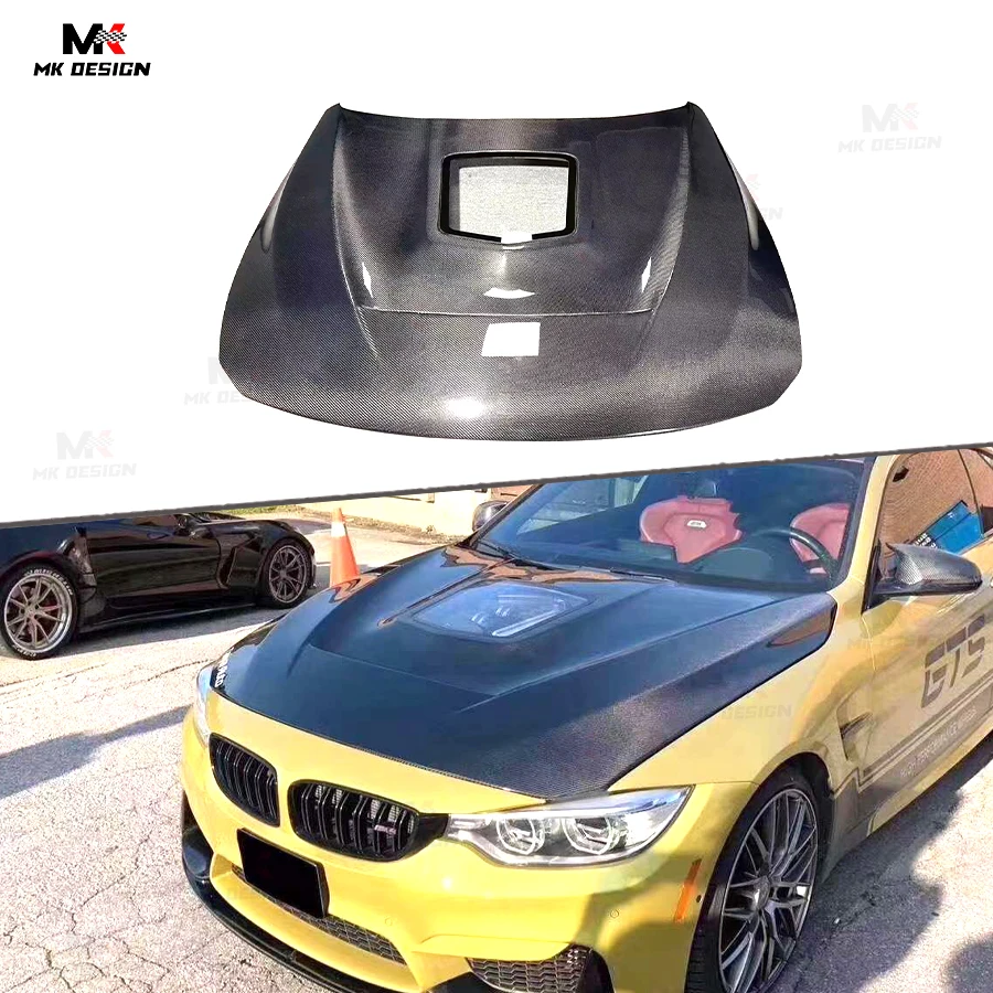 

Carbon Fiber Front Bonnet Engine Hood Cover Replacement For BMW F80 M3 F82 M4 2014-2020 Front Hood Body Kit