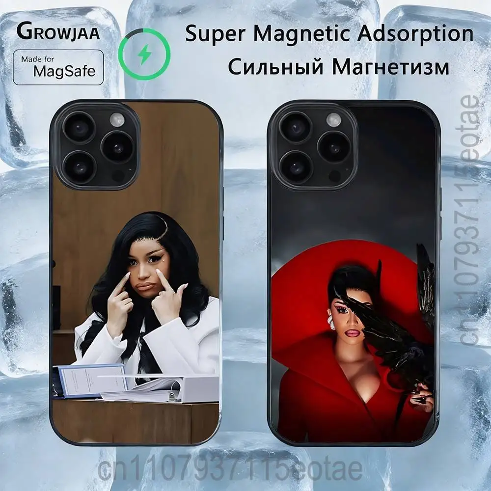 

Am I the Drama C-Cardi B Case For iPhone 17,16,15,14,13,12,11,Pro,Max,Plus,Mini,SE4,E Magnetic Magsafe Wireless Charging