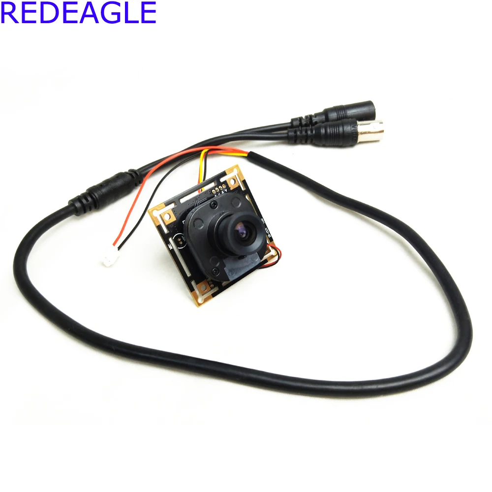 

REDEAGLE 700tvl CMOS color CCTV mini Camera PCB Board Module with Lens IR CUT Filter 5 Core Cable