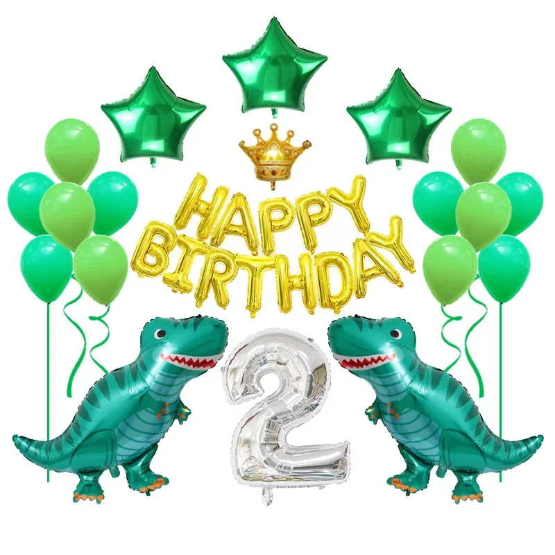 

Dinosaur Happy Birthday Birthday Set Party Theme Decoration Background Aluminum Film Balloon