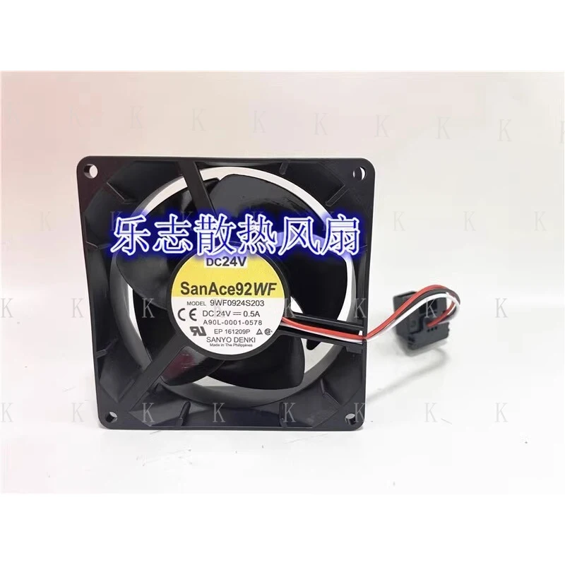 

C FOR Sanyo San Ace 92WF 9WF0924S203 24V 0.5A 9032 9CM 3-wire Fanuc Fan