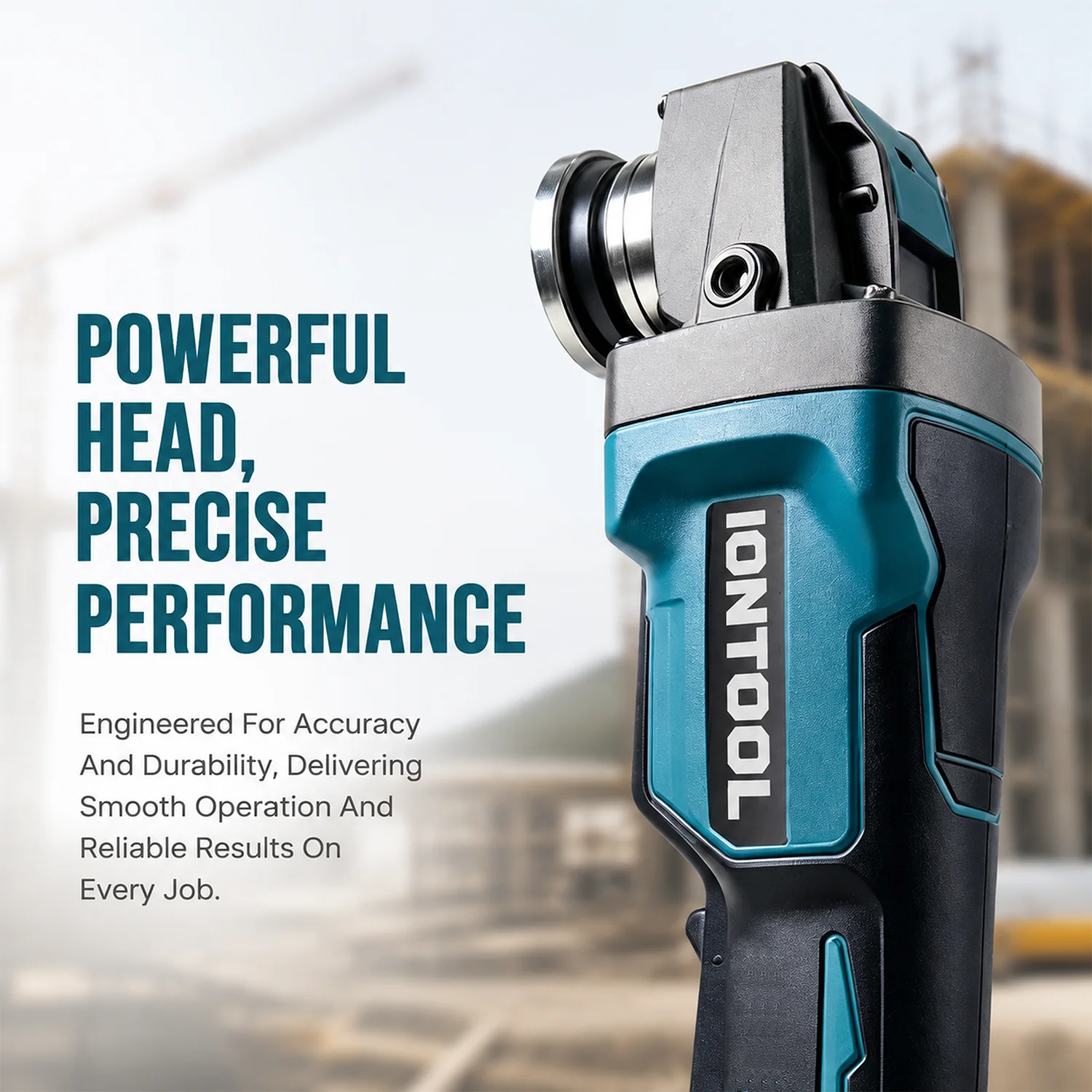 IONTOOL 125mm Cordless Angle Grinder 850W Tool For Component Finishing Edge Trimming Home Remodeling Site Fabrication Tasks