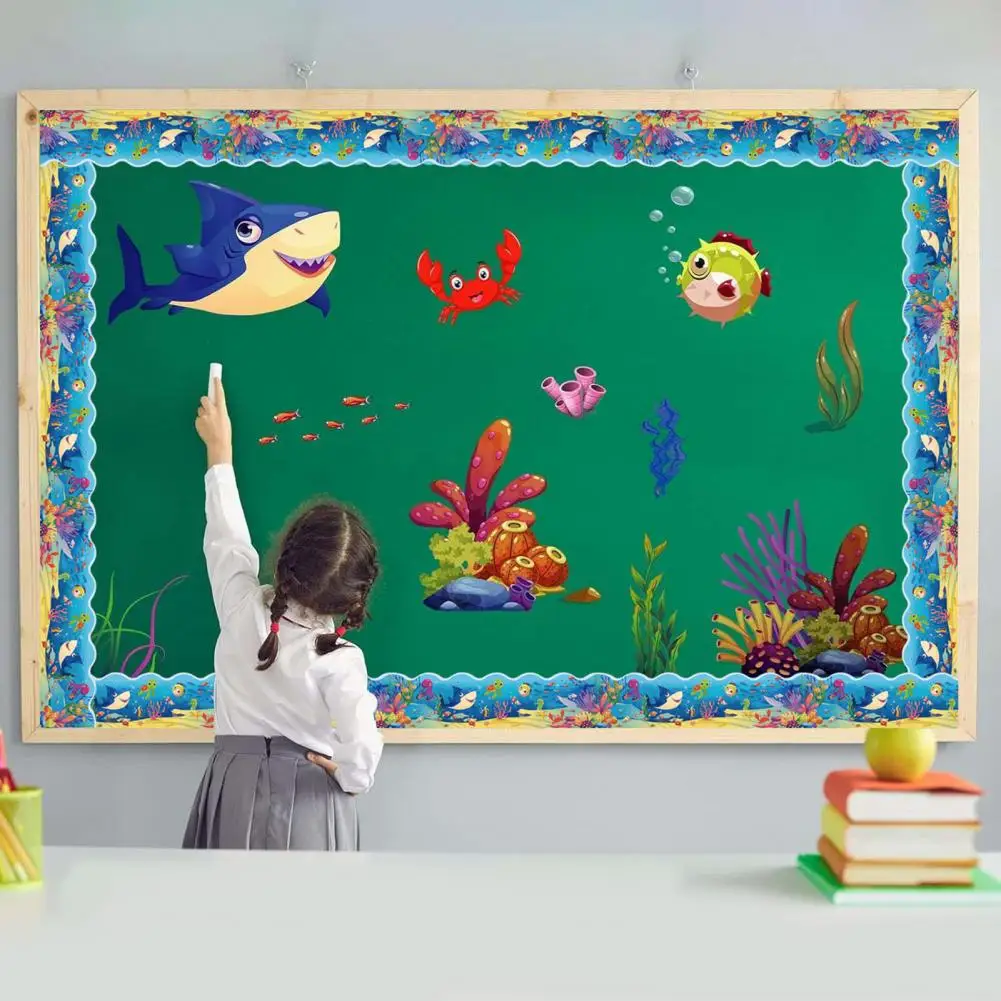 59ft Ocean Bulletin Board Border under The Sea Die Cut Trim Border Roll Back to School Bulletin Board Decoration School Decor