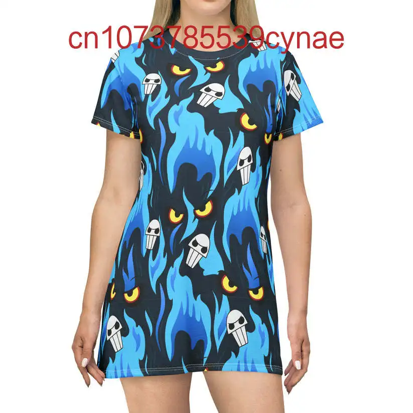 新しいホーンテッドマンション壁紙女性の半袖ドレス 3D プリントディズニーストリートファッション Tシャツドレスセクシーな Y2K タイトドレス