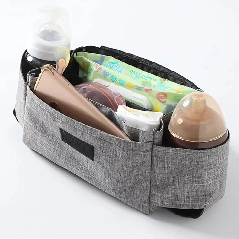 Stroller Bag Pram Organizer Cup Holder Multipurpose Baby Stroller Accessories Storage Bag Mummy Bag Portable Nappies Organizer