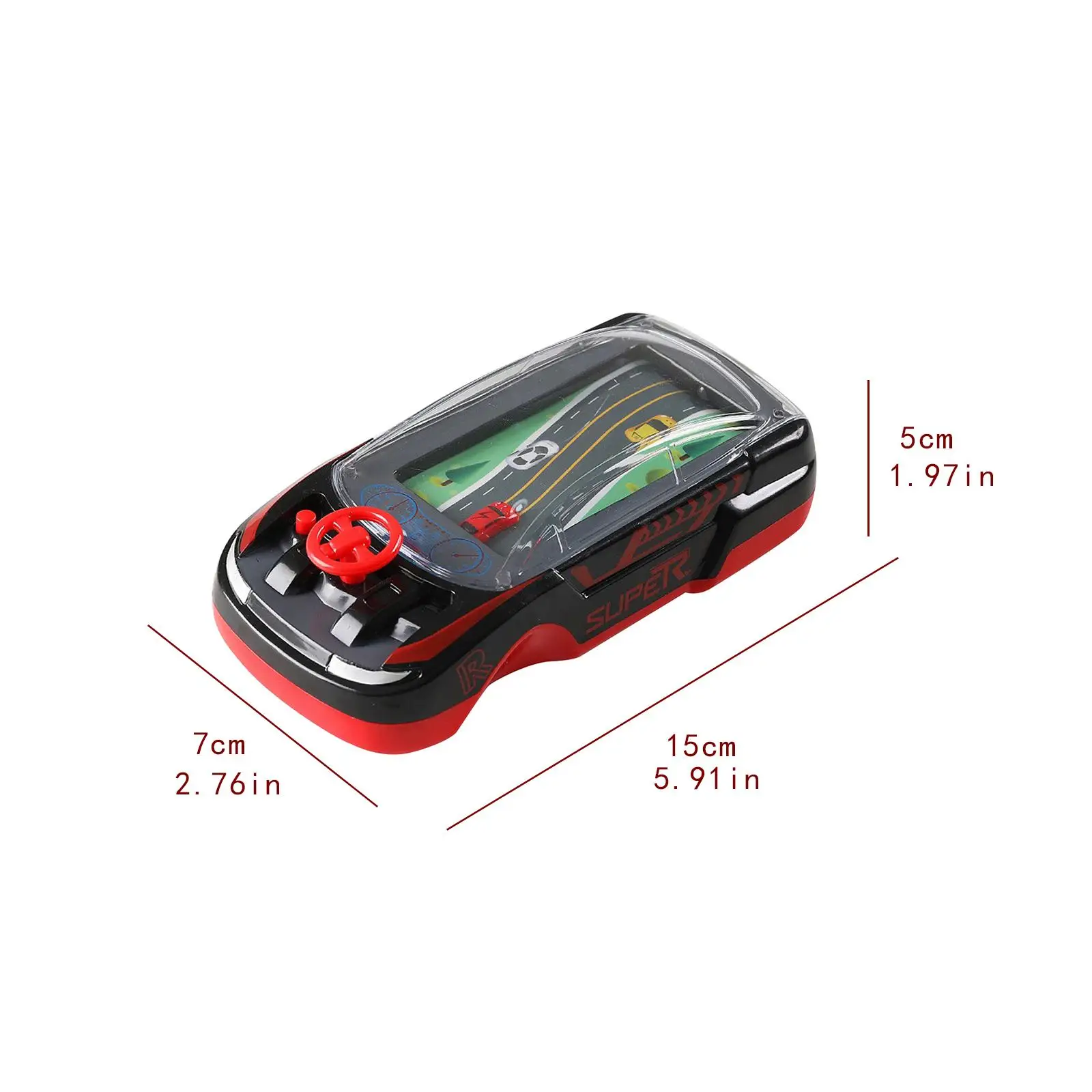 Kids Steering Wheel Electronic Game Console Portable Toy for Children’s Travel Entertainment and Education