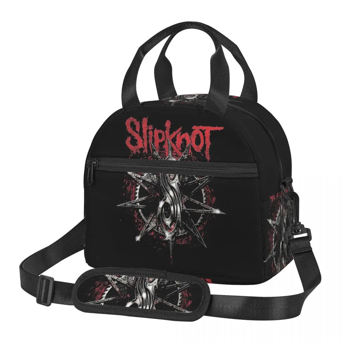 S-Slipknots Heavy Mental Music Insulated Lunch Bag for School Bento Storage Food Boxes Leakproof Cooler Thermal Lunch Box Tote