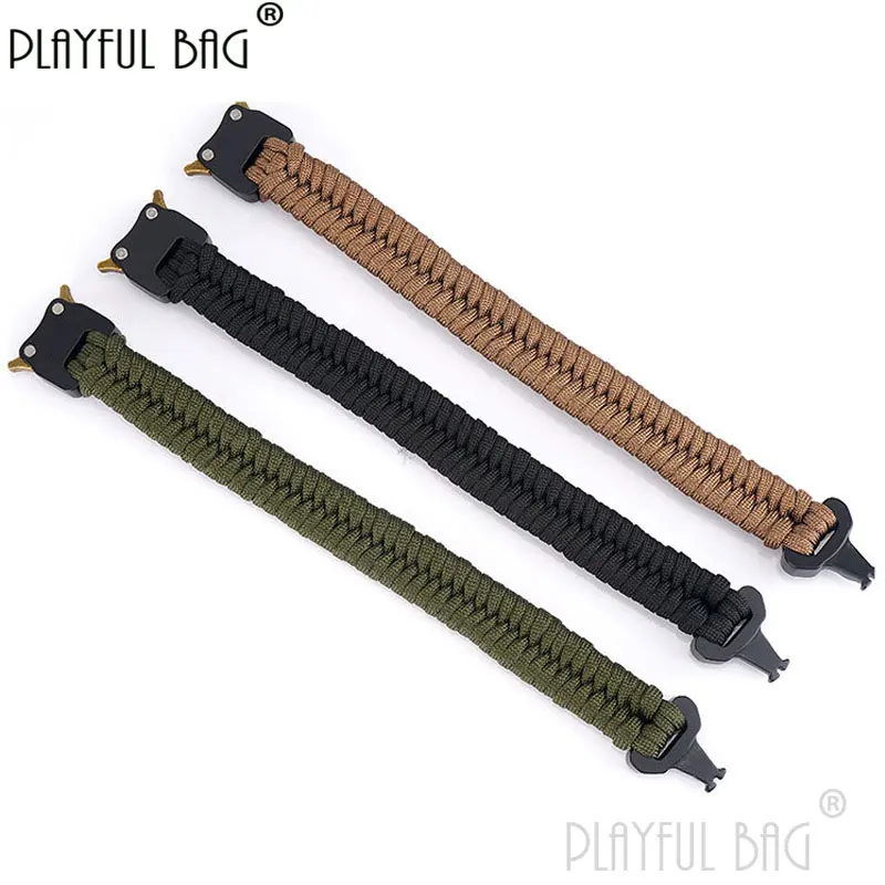 Outdoor hiking survival bracelet 7-core umbrella rope braided Multifunctional survival bracelet Men's travel Camping gear NA01S