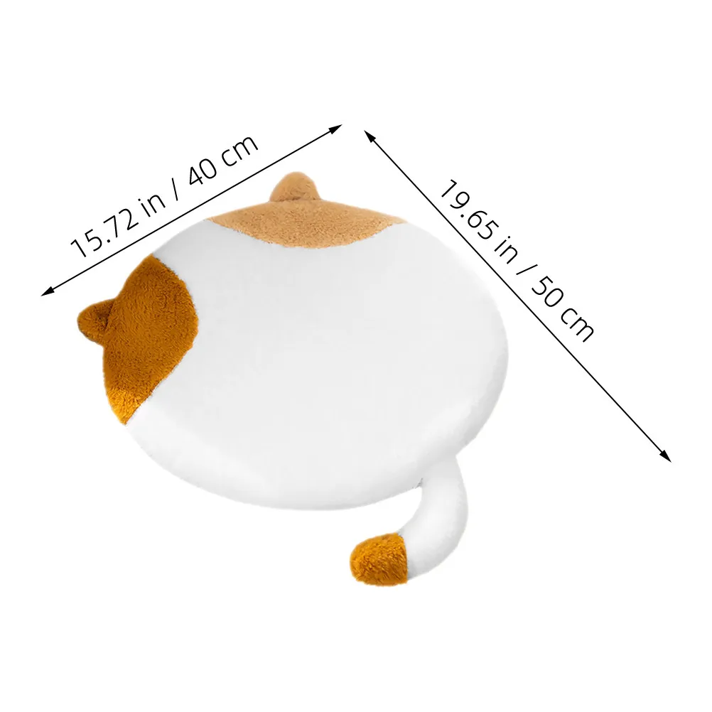 Memory Foam Dining Chair Cushion Round Cat Design – Comfortable Slow-Rebound Seat Pad for Kitchen, Office, Dorm