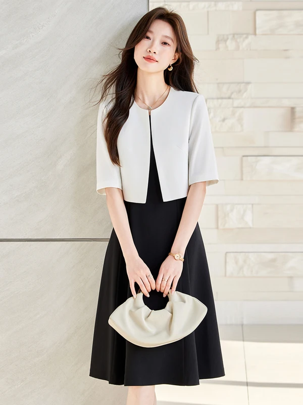 

Spring Summer Short Sleeve Suit Jacket Women's New Style High Quality Casual Versatile Small Western Style OL Short Top