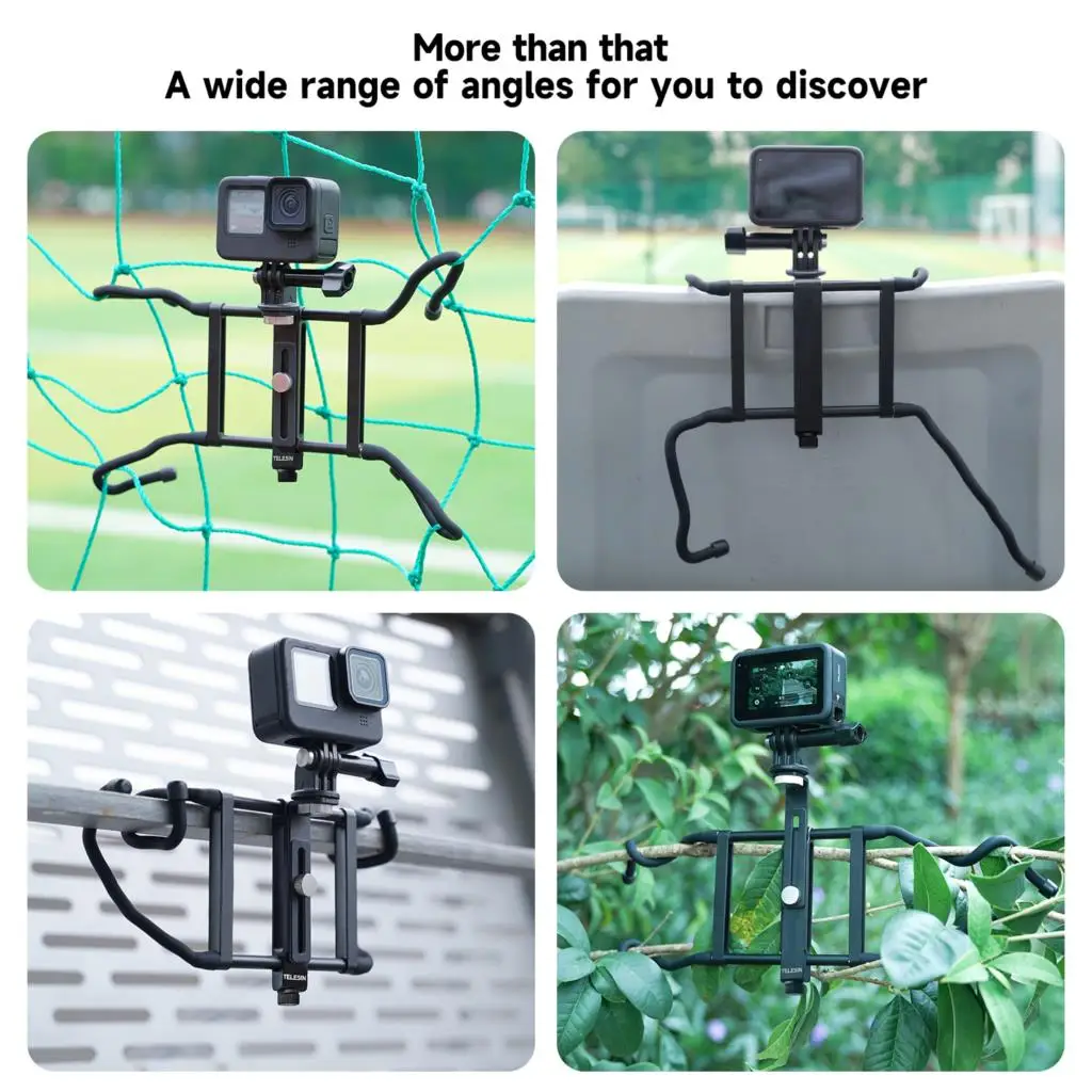 Imagem -06 - Suporte de Braço Mágico Montagem Pendurado Net Stand Dobrável para Gopro Insta360 Dji Action Smart Phone Action Câmera Acessórios Ttl-t29a