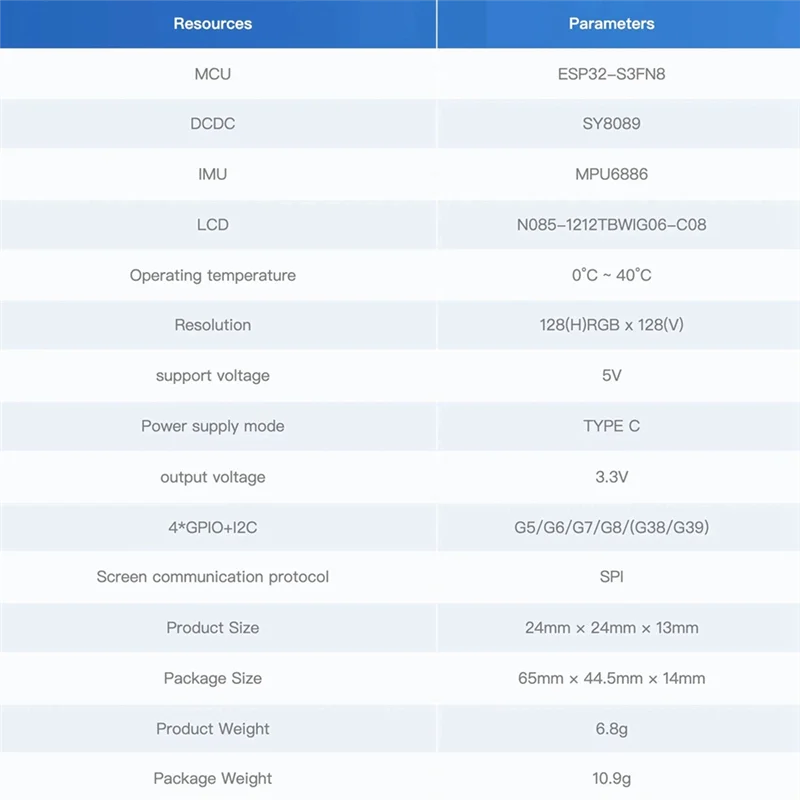 Kit Pengembangan ATOMS3 Buatan dengan Layar 0,85 Inci Speaker Pintar Dapat Diprogram ATOM Papan Pengembangan IOT Bawaan-Inesp32