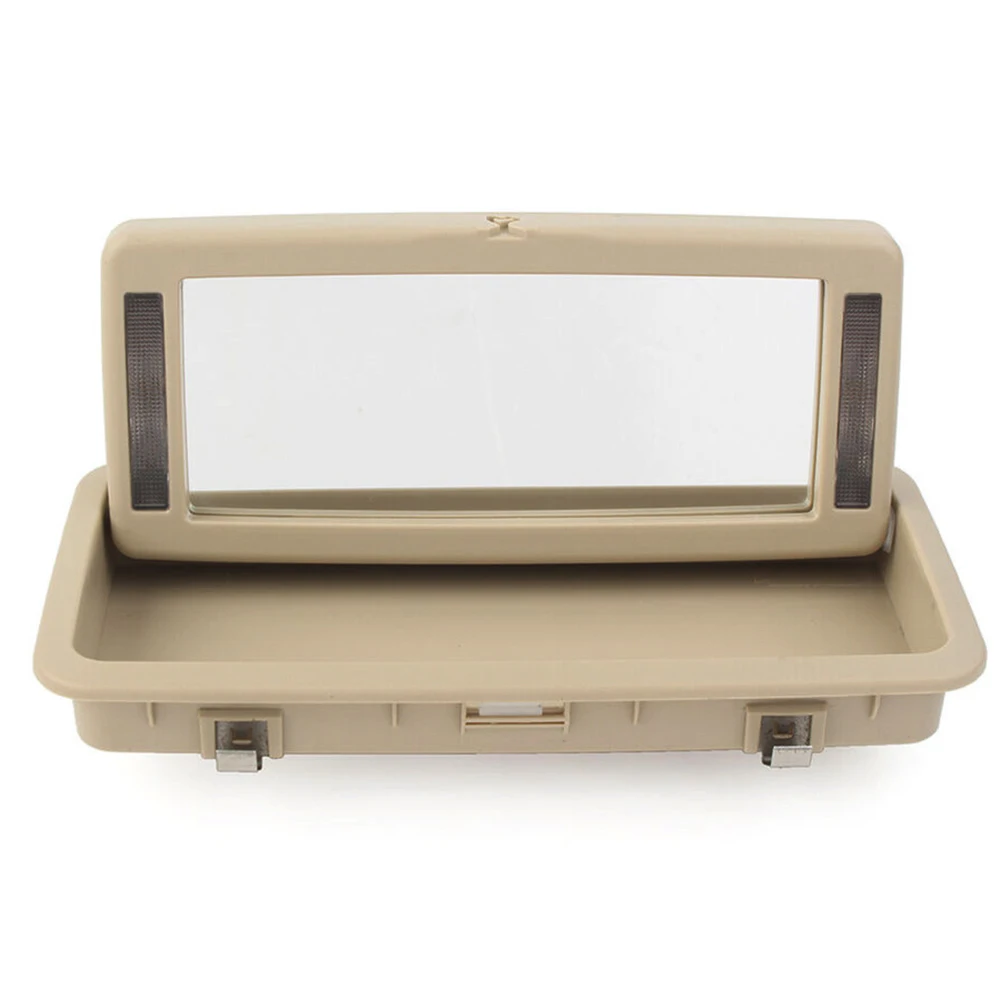 

Rear Row Vanity Mirror Makeup Mirror with Lights Light Brown Plastic C2D19845AMN Fit for Jaguar XJ 2010-2015 2016 2017 2018 2019