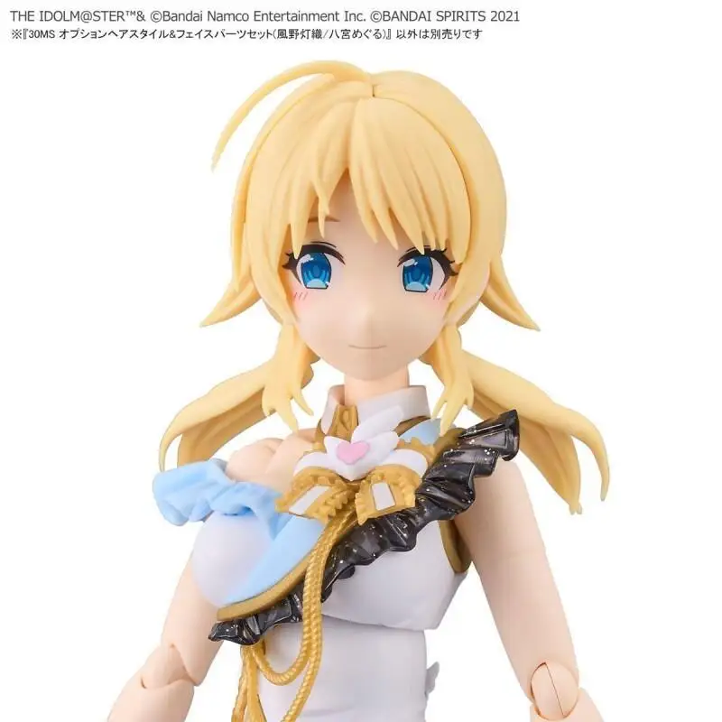 

Bandai 30MS The Idolmaster Fuujin Denji And Hachiman Airu Hairstyle Face Parts Set Plastic Collectors Customization High Quality