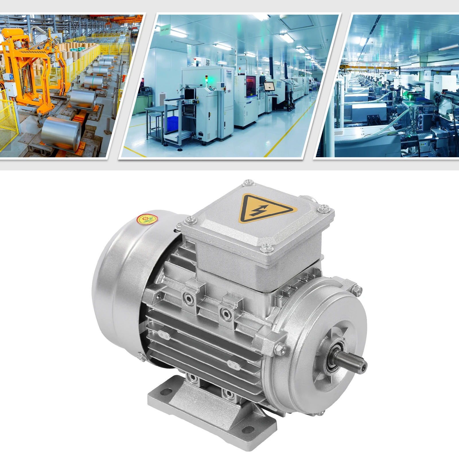 محرك كهربائي 1 حصان عالي الطاقة محرك غير متزامن أحادي / ثلاثي الطور لبناء الآلات #5