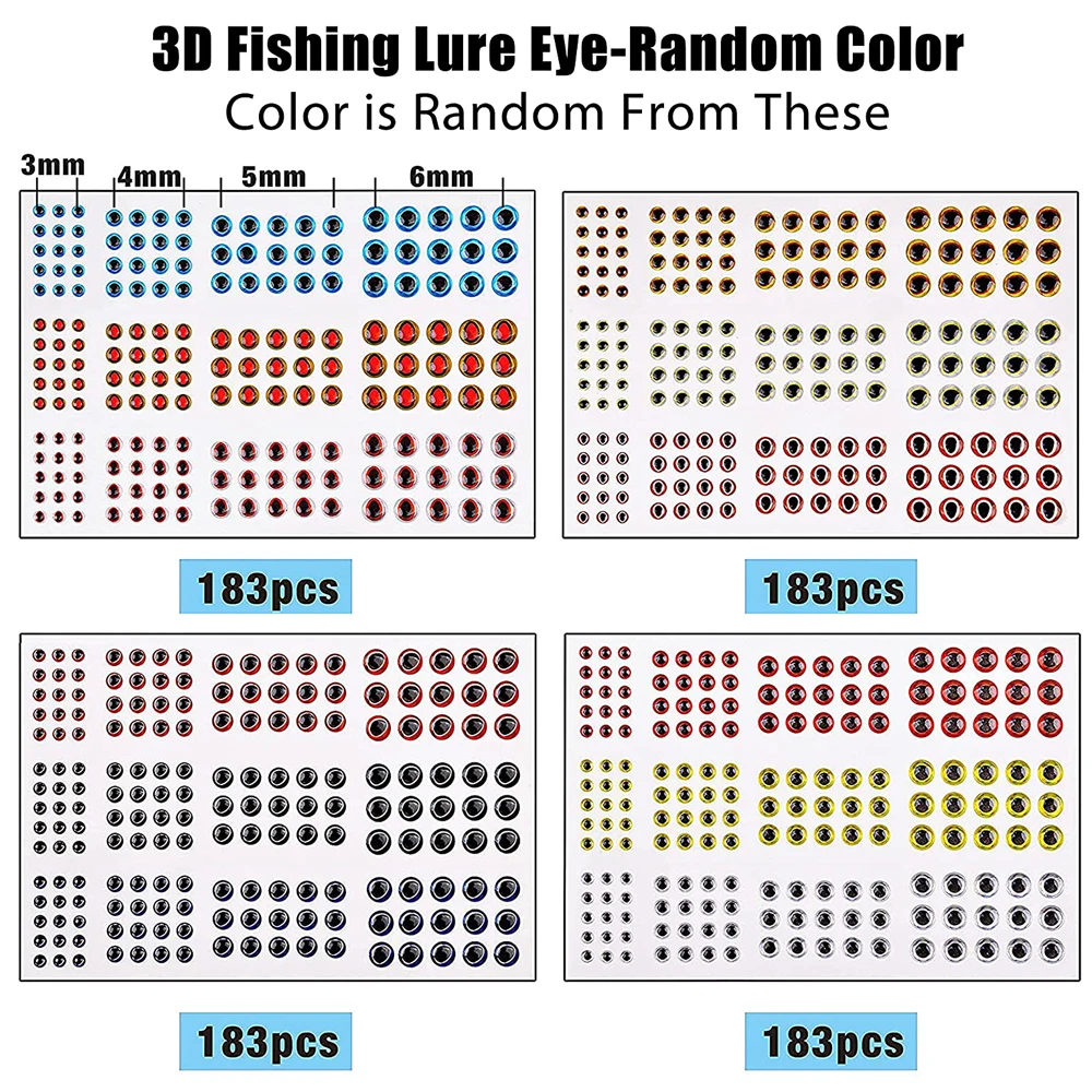 Ojos de pez holográficos adhesivos para señuelos DIY - imagen 2