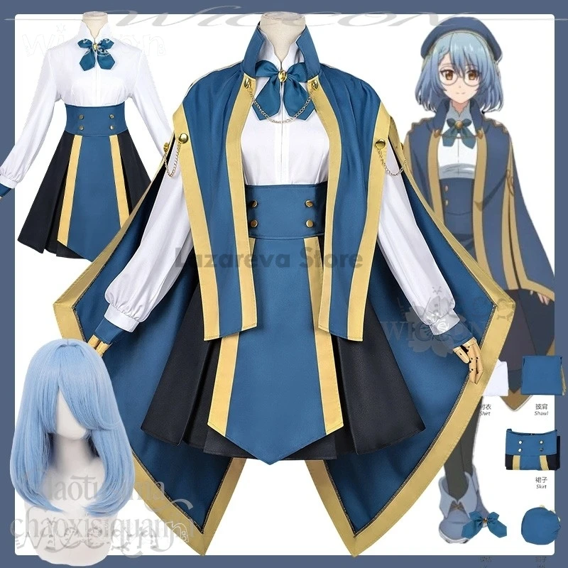 Disfraz de Jenie para adultos, Cosplay de Anime, Kunon, el Mago que Puede Ver, Disfraces Kawaii, Chica Mágica Azul, Ropa de Carnaval de Halloween