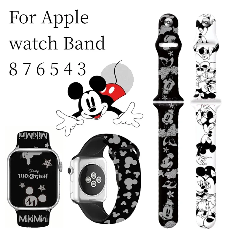 Силиконовый браслет для Apple Watch Band 49 мм 44 мм 40 мм 45 мм 41 мм 42 мм 38 мм