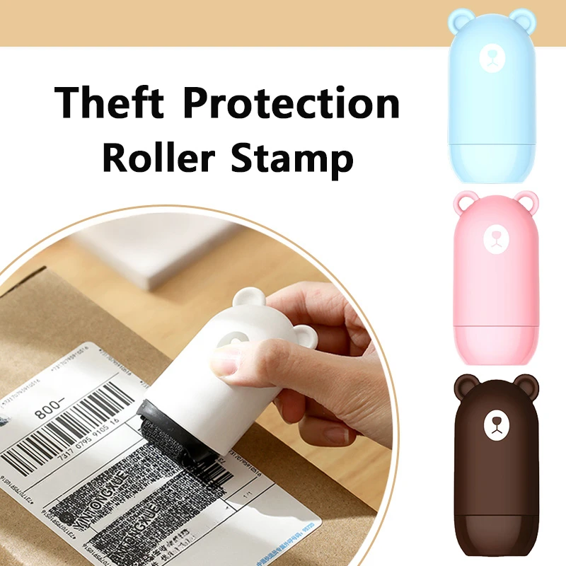 Theft Protection Roller Stamp  Rivacy Confidential Data Roller Privacy Seal Roller Smear Theft Protect Your ID Security Stamp