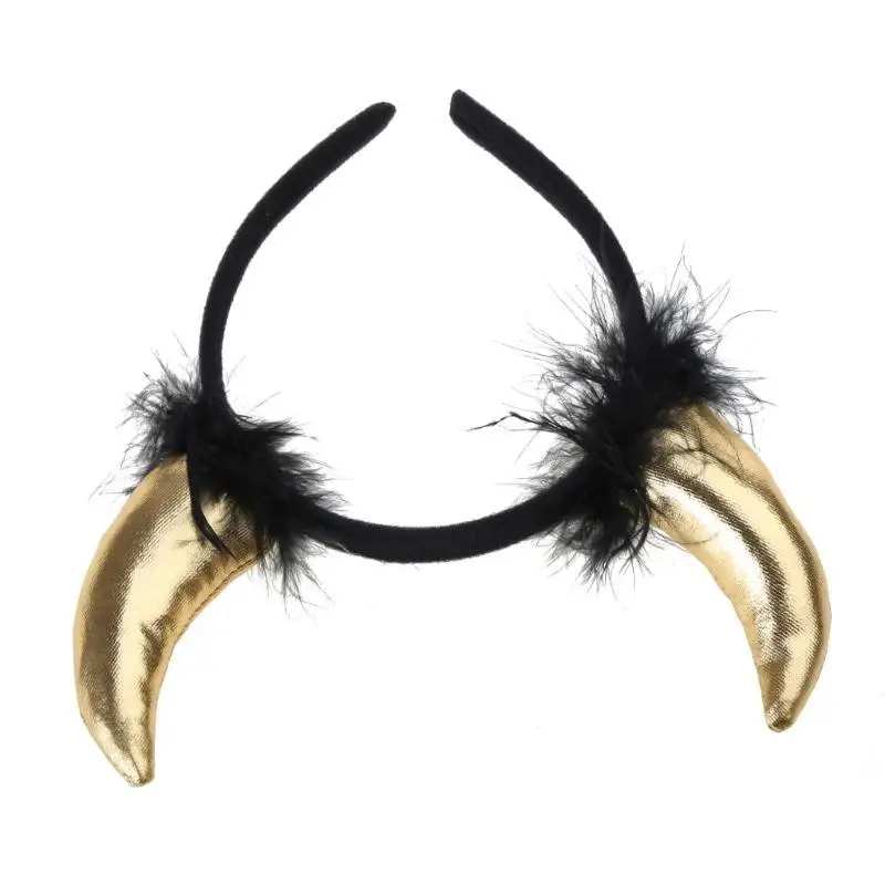 

652F Animal Cool Horn Headband Cartoon Cool Devil Cosplay Photo Props