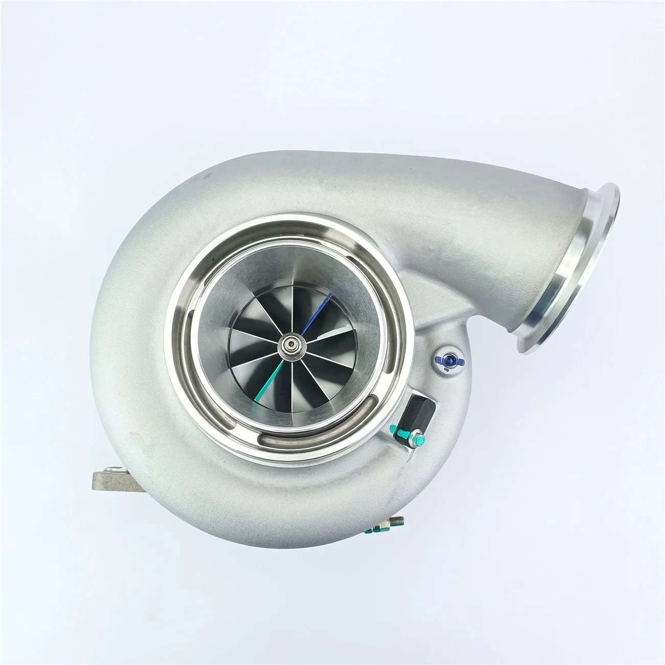 Turbo G42-1200 Ceramic Dual Ball Bearing Compressor Turbocharger Kit AR 1.01 T4 Divided V-band 1200HP for Racing