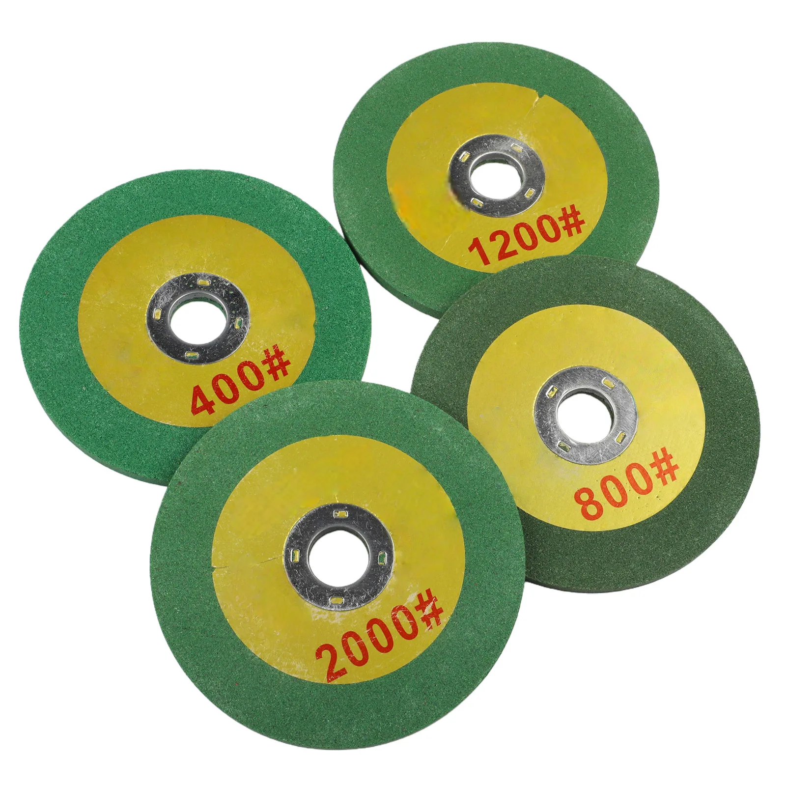  4Pcs Angle Grinder Grinding Wheel 400-2000 Mesh Angle Grinder Resin Grinding Wheel Disc For Metal Steel Wood Cutting Tool