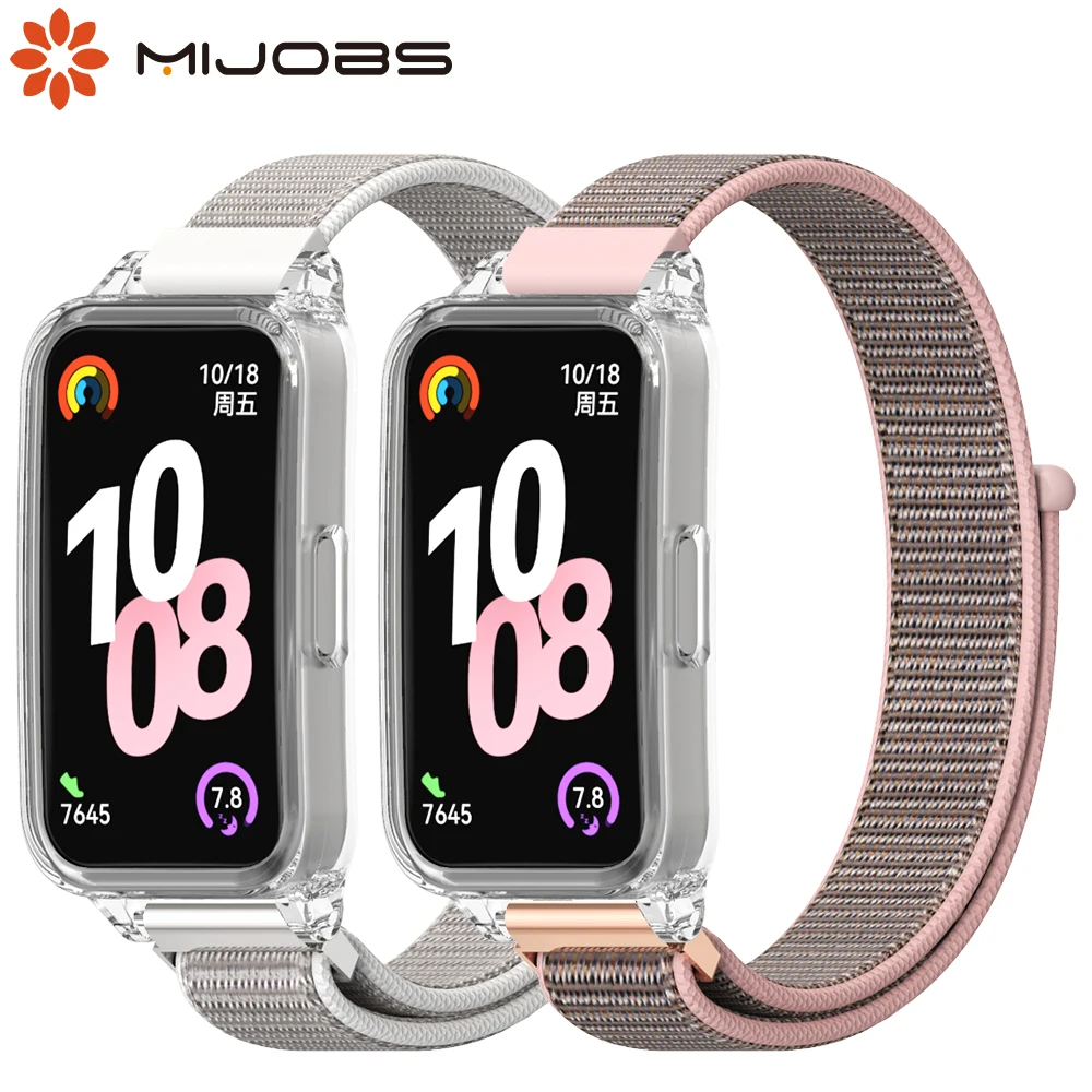 

Дышащий браслет для Huawei Band 10 9 8, нейлоновая петля, сменный ремешок для браслета для Huawei Band 9 10, аксессуары для ремешка для часов