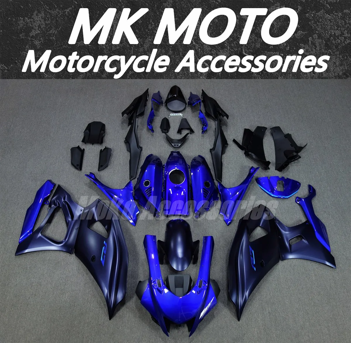 

Moke moto Motorcycle Fairings Kit Fit For YZF R7 2022 2023 Bodywork Set High Quality ABS Injection New Blue Dark