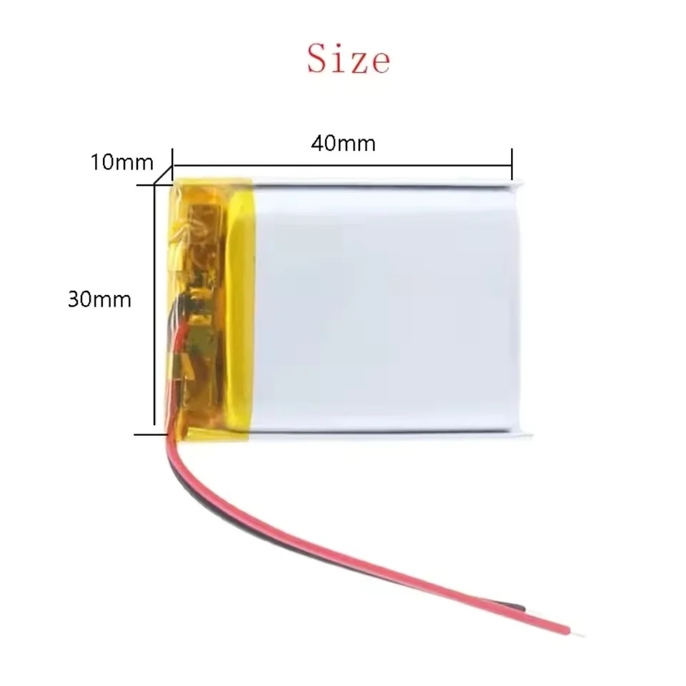 100% Real Capacity 103040 3.7V 1200mAh Polymer Lithium Rechargeable Battery for GPS Navigator Bluetooth Headset PS4 Controller