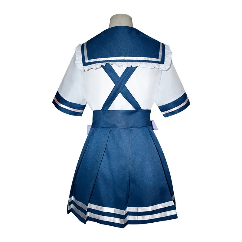 Minato Aqua Cosplay Costume Anime VTuber Hololive Man Woman Coat Dress Skirt Carnival Loli Lolita Sailor JK School Uniform Wig