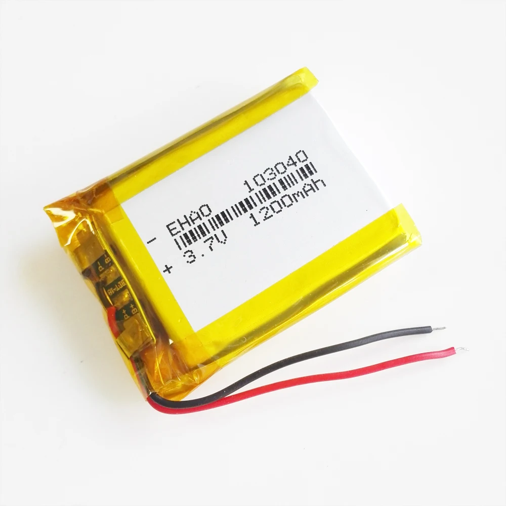 3,7 В 1200 мАч Полимерная литиевая аккумуляторная батарея Lipo 103040   Для GPS-навигатора MP5 Bluetooth-гарнитура PS4 3,7 В 103040   Батарейки