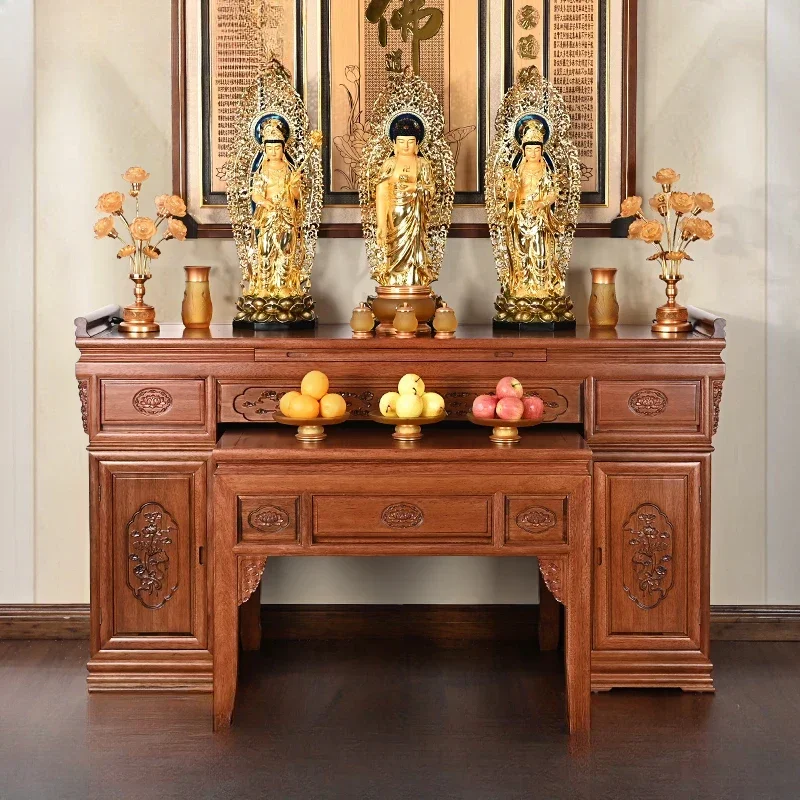 

Solid Wood Altar Incense Burner Table Altar Buddha Shrine Buddha Table Incense Burner Table Desk a Long Narrow Table