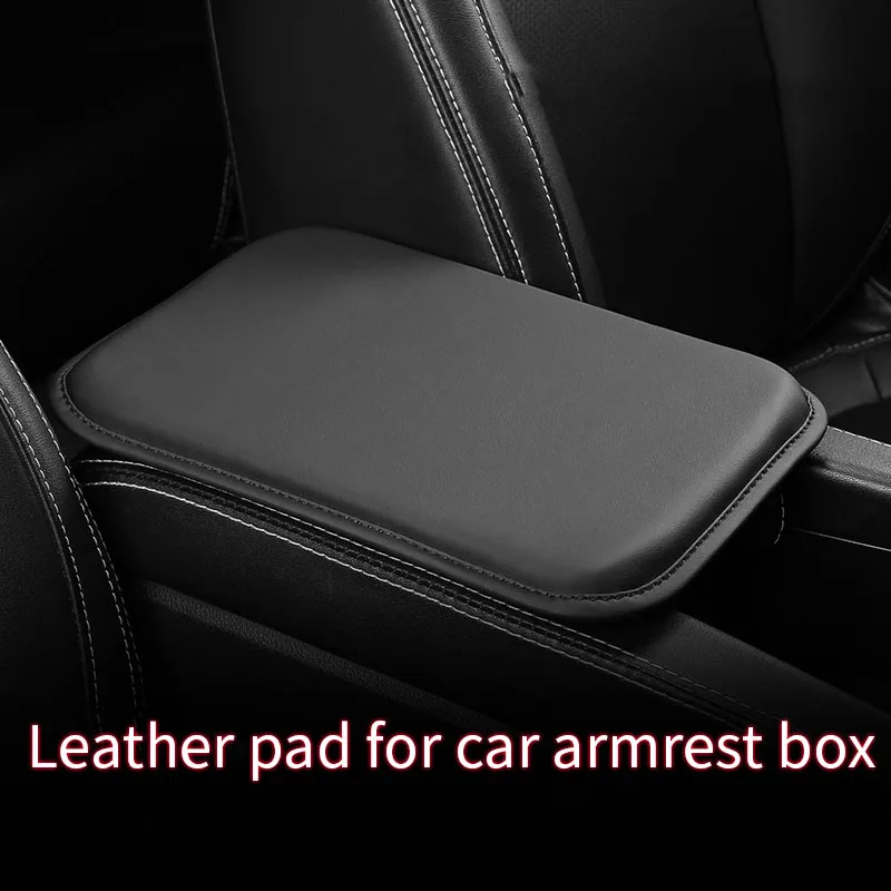 Auto Armlehne Kissenbezug Leder Auto Konsole Armlehne Box Zubehör Abdeckung Sitzkissen Mittelkonsole Pad