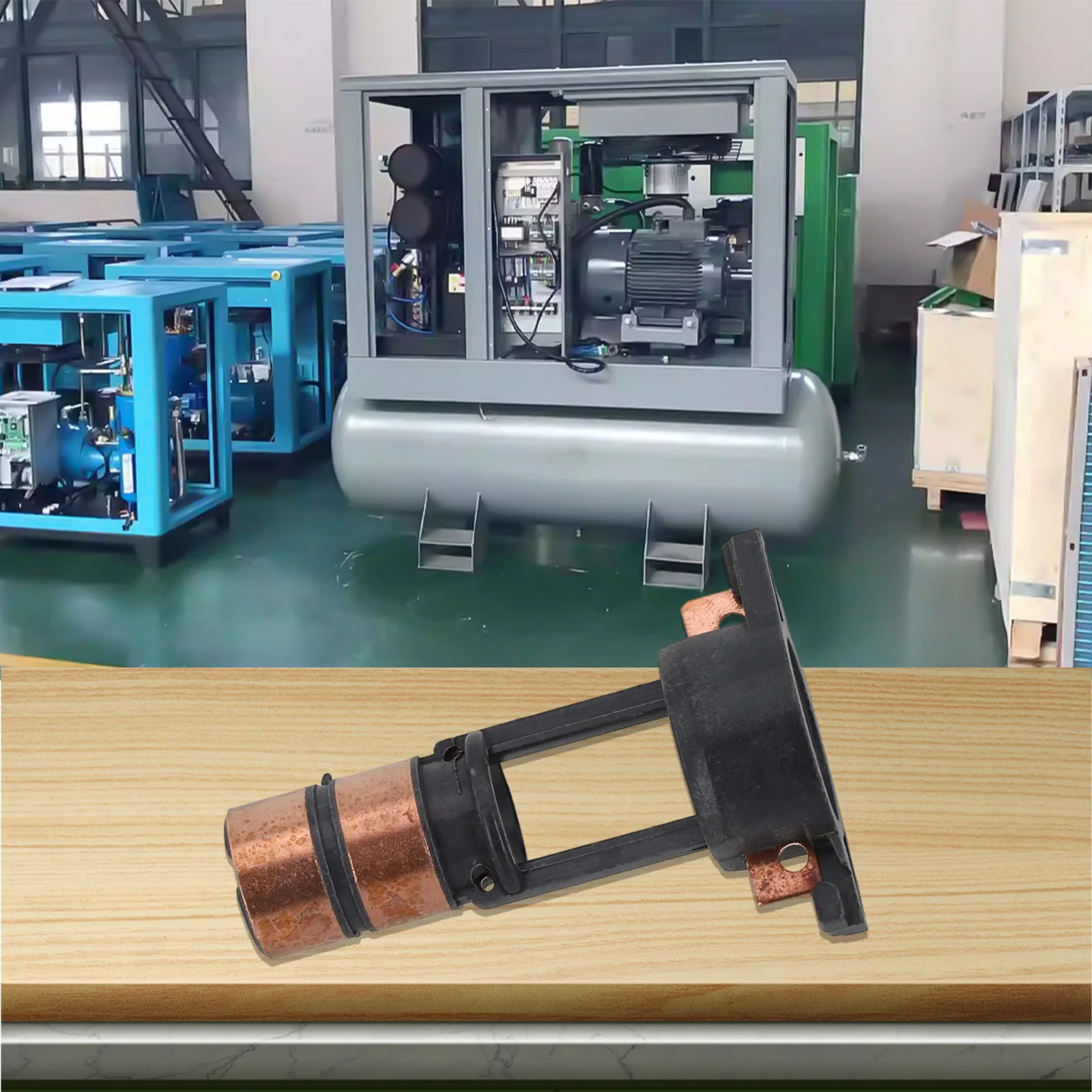 Potenciador de eficiencia del motor eléctrico Dos anillos colectores de cobre Tamaño en las dimensiones globales de cada una como 15x7 2x8 mm