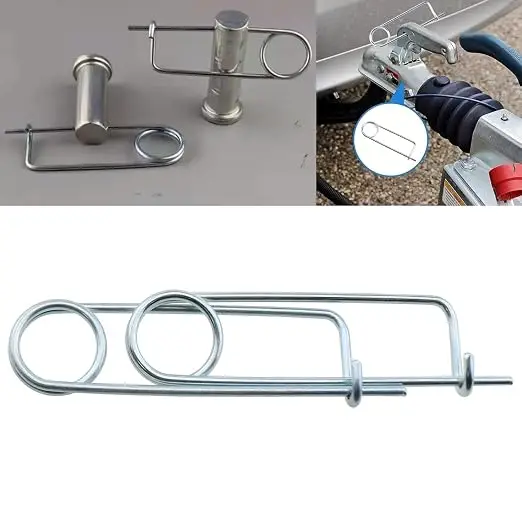 Carbon Steel Galvanized Snap Spring Opening Safety Pin Spring Clip For Boat Trailer Farm Lawn Garden Hitch M2 M3 M4 M5 M6 M6.5m8