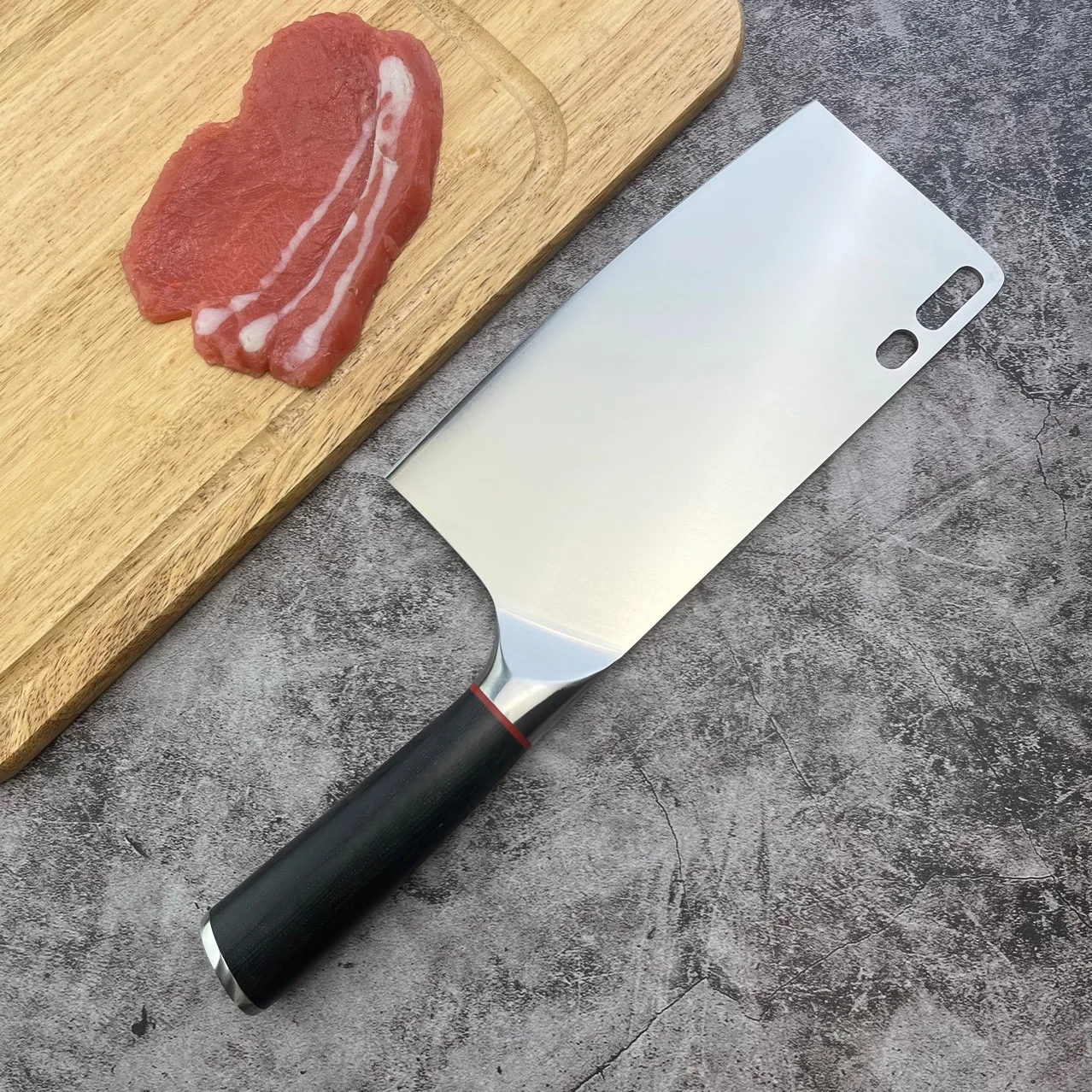 

Slicing Knife High Speed Powder Steel Blade G10 Handle Sharp Chef Cleaver Chopper Kitchen Knives Cutting Poultry Vegetables Meat