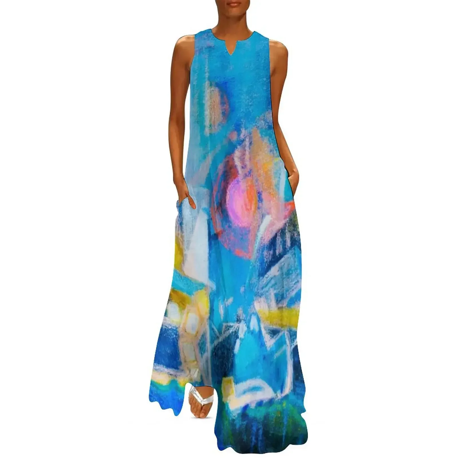 

Blue Z Long Dress sexy dress for women long dress women summer women's luxury party Woman dresses