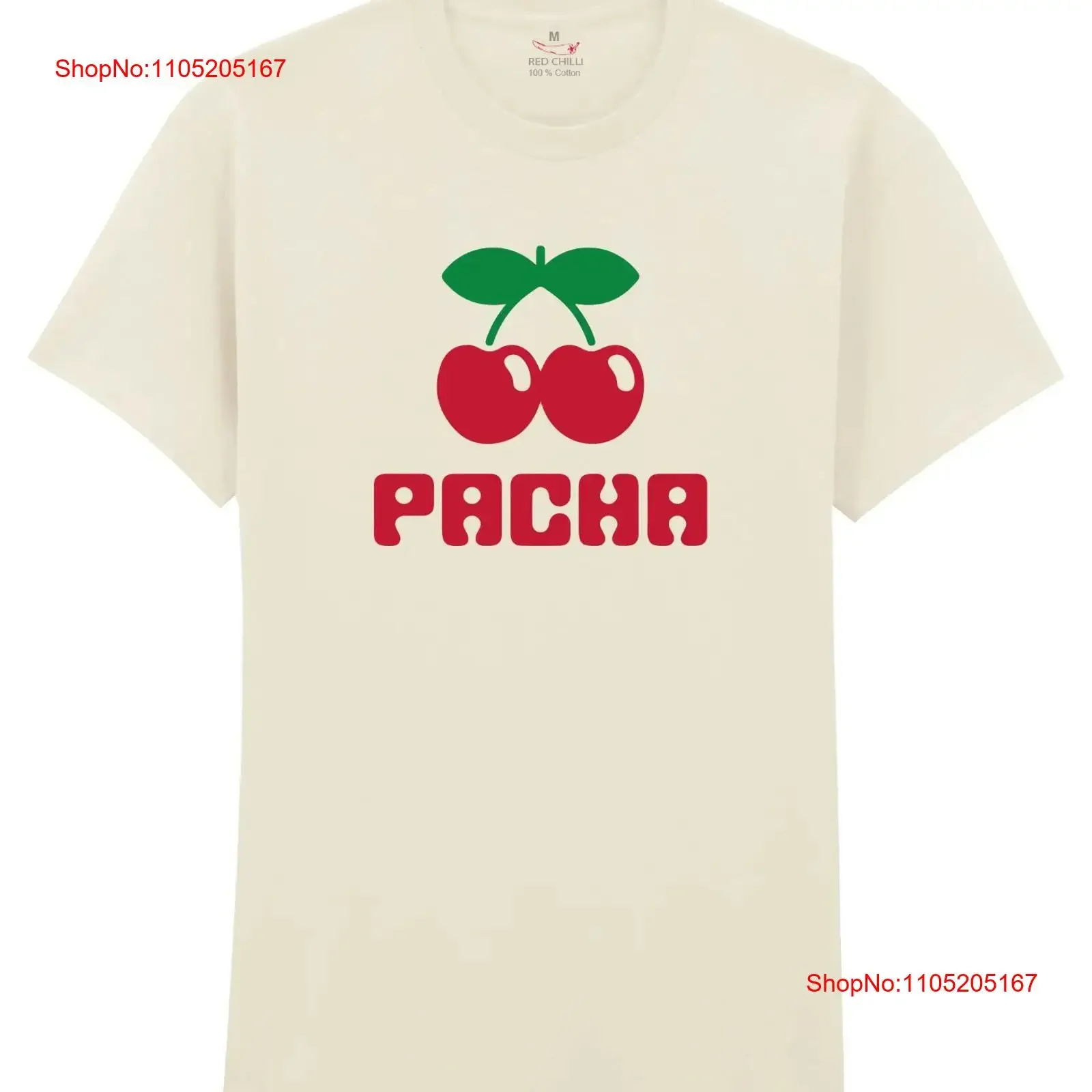 Pacha Ibiza Retro Summer Design Vintage Cool 1980's Style T Shirt vintage Washed Stretched Casual Comfortable Slightly
