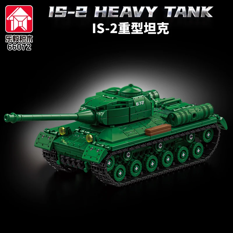 IS-2 char lourd Type 99 blocs de construction géants, jouet d'assemblage de petites particules, véhicule blindé tigre, cadeau pour garçons de 6 à 10 ans
