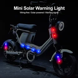 Mini LED Solar Power Car Warning Light Night Security Simulated Alarm Wireless Anti-Theft Caution Lamp Flashing Dummy Alarm Lamp