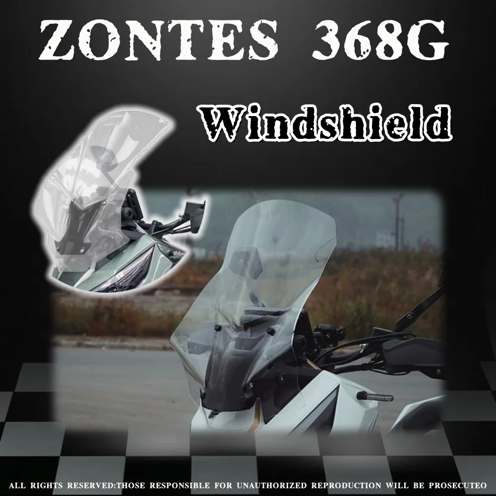 

Motorcycle modification and elevation front windshield front rain cover accessories for ZONTES 368G 368g