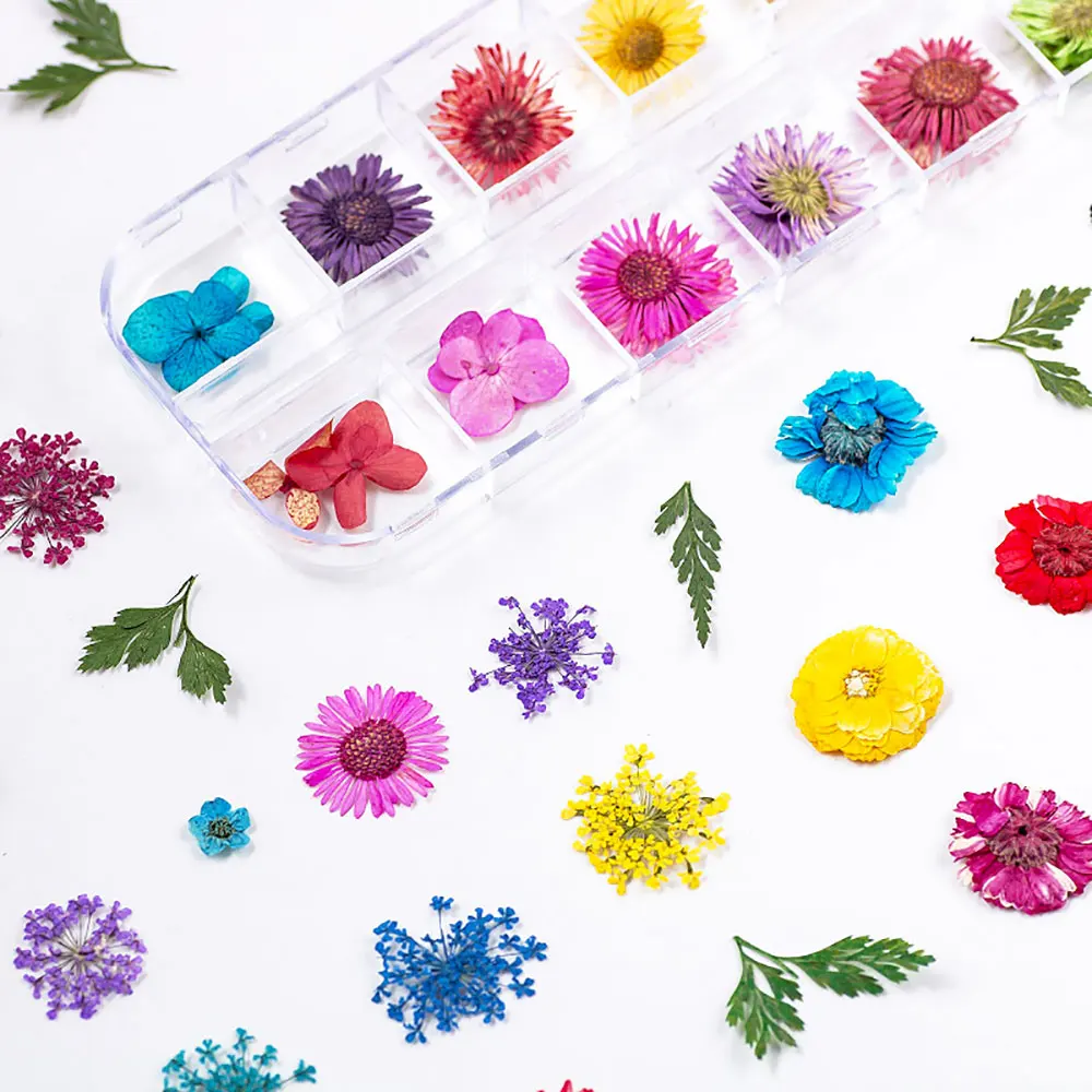 For Fun 3D Dry Flower Filling Material Resin Mold Fillings Pendant Jewelry Making Craft DIY Nail Art Decoration Accessories