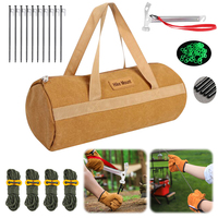 10 Pack Tent Stake with Hammer Heavy Duty Tent Stakes Set with Storage Bag Tent Stakes and Hammer Set for Camping Hiking