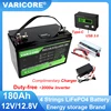 새로운 VariCore 12.8V 180AH LiFePO4 배터리 팩 12V 리튬 철 인산염 배터리 6000 사이클 투어링 카 태양풍 면세 5