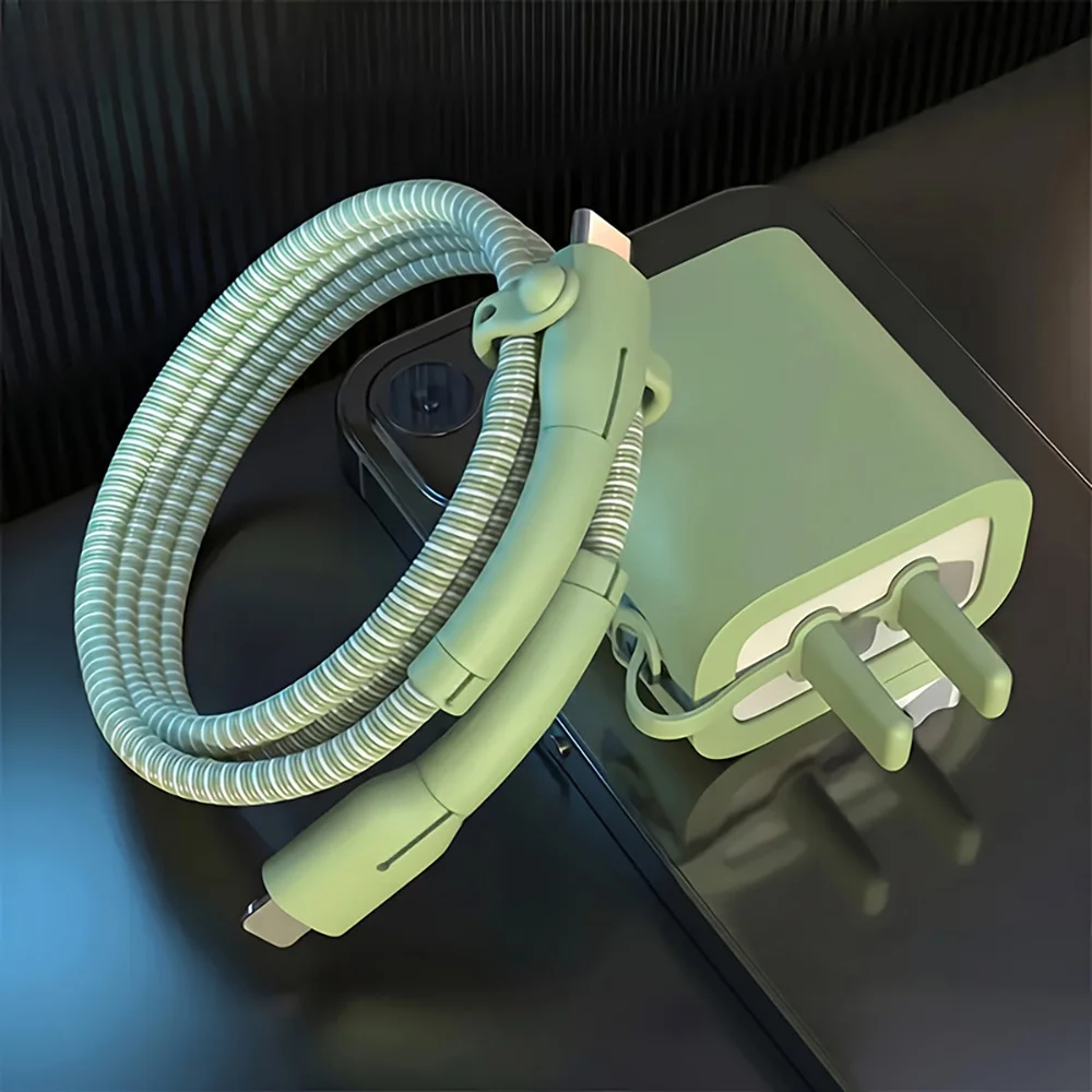 Silicone PD 20W Charger Cover Protective Cap for iPhone 17 16 15 14 13 12 Pro Max 11 USB-C Cable Head Protector Dust Plug