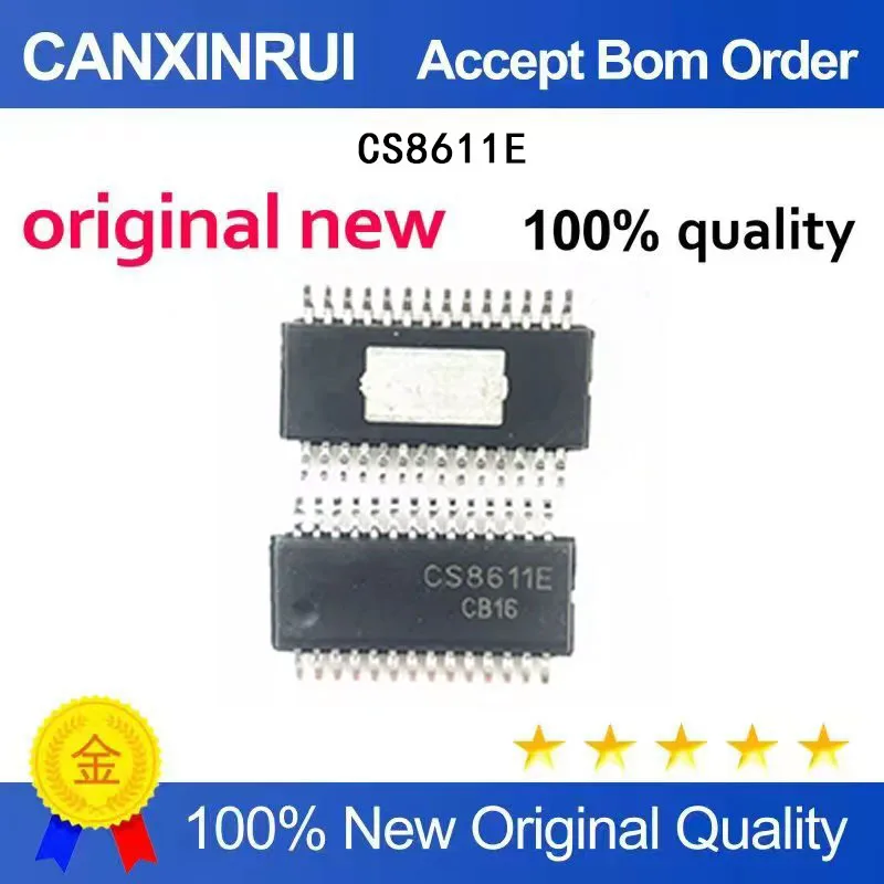 (5-100 Pieces) New CS8611E CS8611 EQSOP28 Spread Spectrum Technology 2x15w+30w 2.1 Channel Dedicated Amplifier